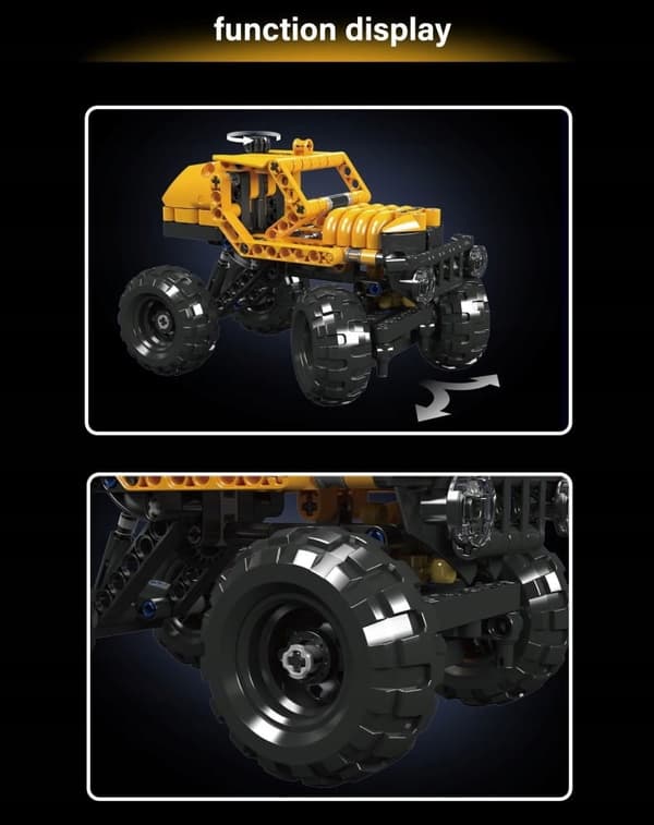 Maastoauto - Palikat Mold King 246 kpl Technic