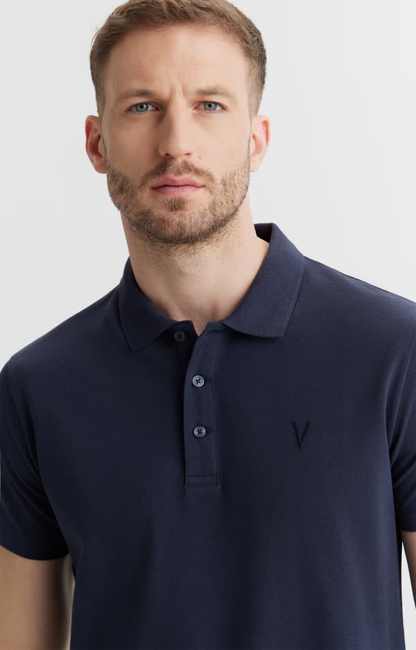 Poloshirt med S-logo