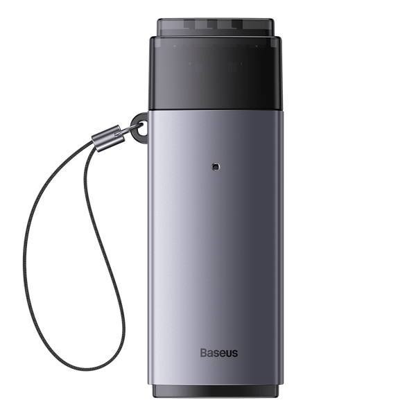 Lite-sarjan USB SD/TF-kortinlukijasovitin harmaa