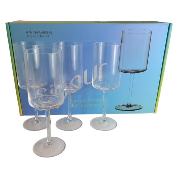 Champagnevinglas 375 ml 4 stk.