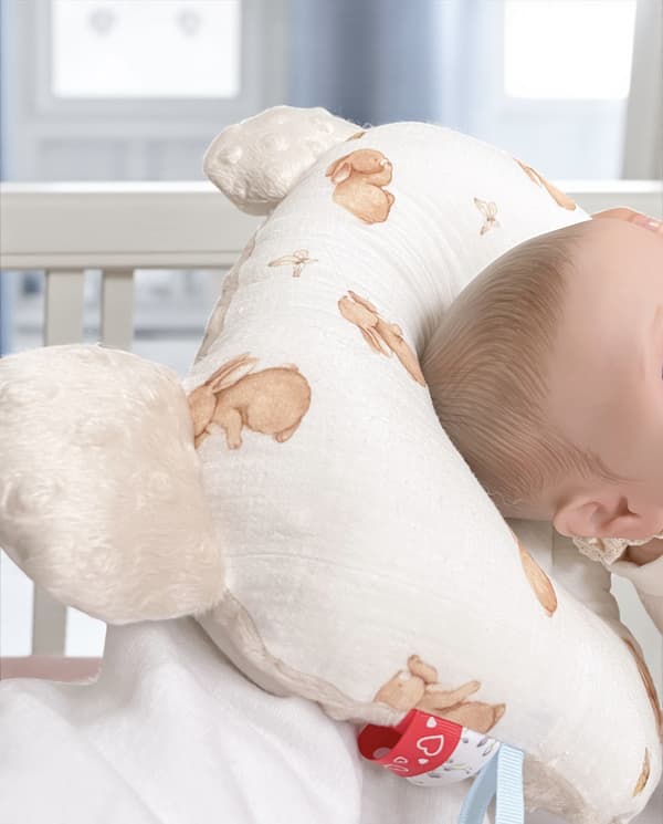 Muslin/minkyformet hovedpude (kaniner)