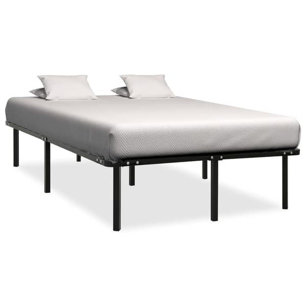 vidaXL sengestel sort metal 120 x 200 cm
