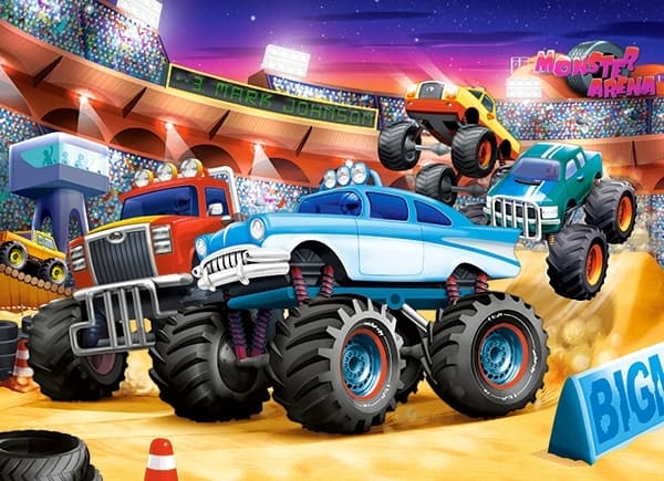 Puzzle 70 B-070077 Monsteriautojen näyttely