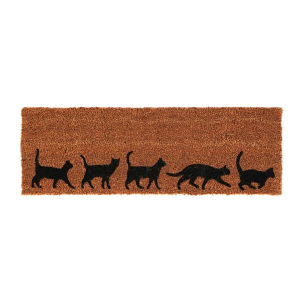 Dörrmatta med kattmotiv 75x25 cm