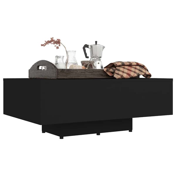 vidaXL sofabord, sort, 85x55x31, spånplade