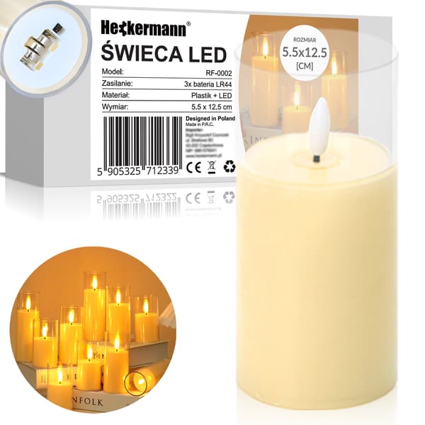 Heckermann RF-0002 LED-kynttilä