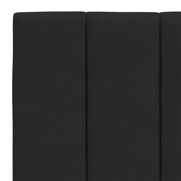 vidaXL Sängynpäädyn tyyny, musta, 140 cm, sametti