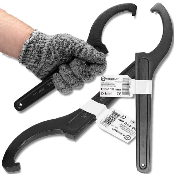 FORCEKRAFT Radial slaghakenøgle 100-110 mm Cr-Mo