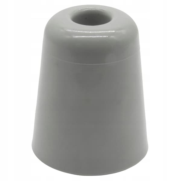 Gulvdørstopper, højde 80 mm, grå
