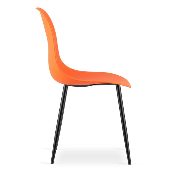 WAT stol orange/svarta ben x 1