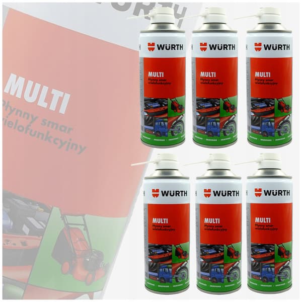 WÜRTH Multi 5-i-1 flytande multifunktionell fettspray 400 ml