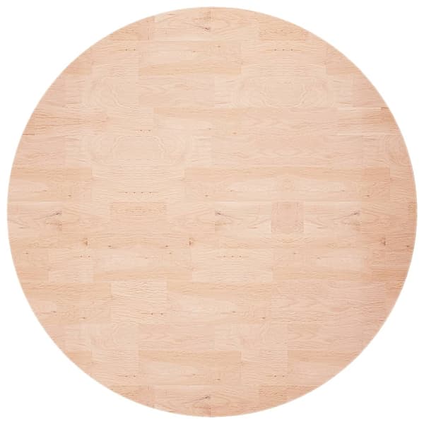 vidaXL rund bordplade, Ø60x1,5 cm, råt egetræ