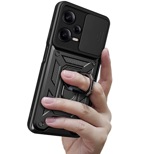 Etui til Xiaomi Redmi Note 12 5G DEFENDER SLIDE ARMOR BACK + GLAS