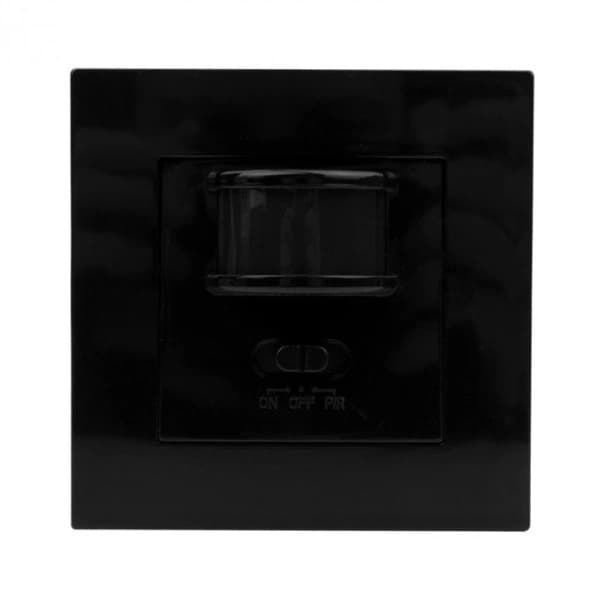 PIR-rörelsesensor, väggmonterad, 230V, 400W, 9m, svart, Ecolight