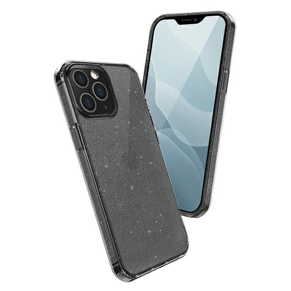UNIQ LifePro Tinsel Glitter-cover til iPhone 12 Pro Max, sort