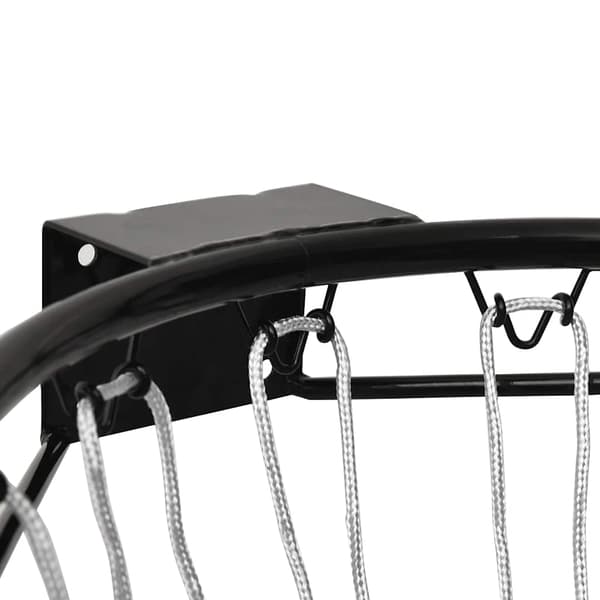 vidaXL basketballkurv sort 39 cm stål