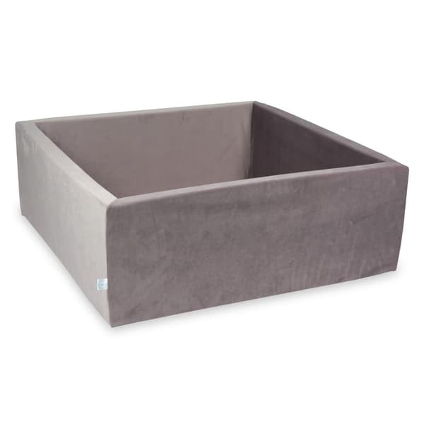 Tør pool 110x110x40 fløjls lilla uden bolde