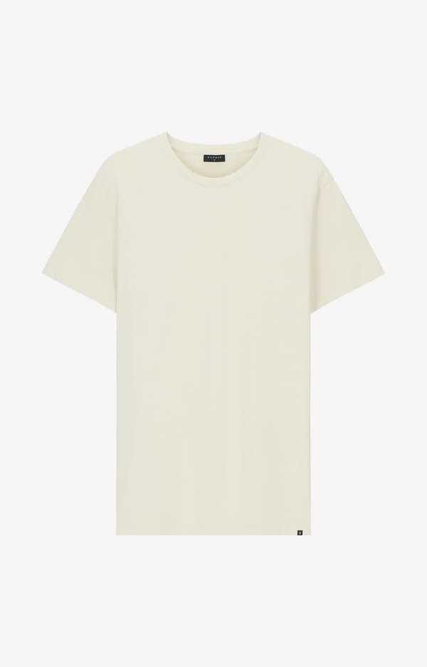 Ensfarvet t-shirt S