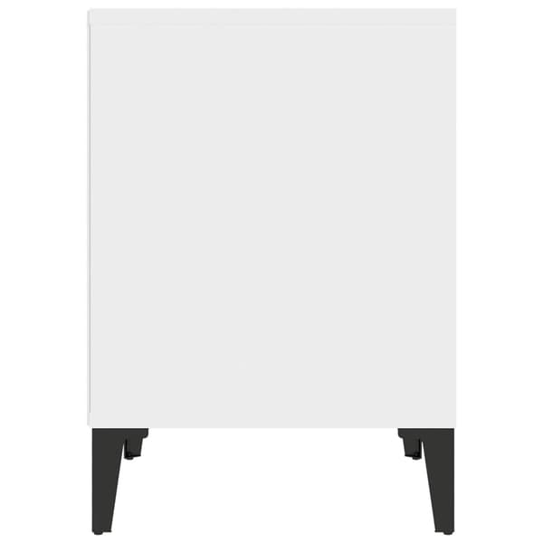 vidaXL sengebord, hvid, 40x35x50 cm