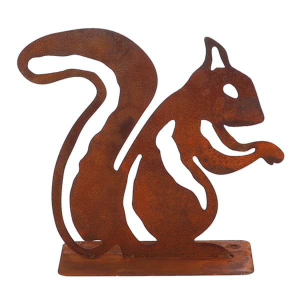 Ekorre i metall, höjd 20,1 cm