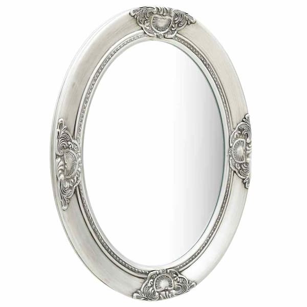 vidaXL Barock väggspegel 50x70 cm silver