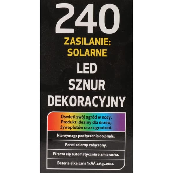 Solcellsdrevne LED-julekransbelysning - 240 varmhvide lys