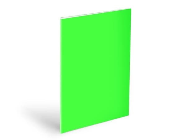 Notesbogsomslag A5 neongrøn 180mic (10 stk.)