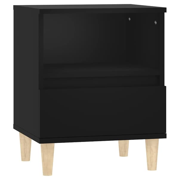 vidaXL sengebord sort 40x35x50 cm