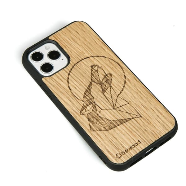 Träskal till iPhone 12 / 12 Pro WOLF OAK