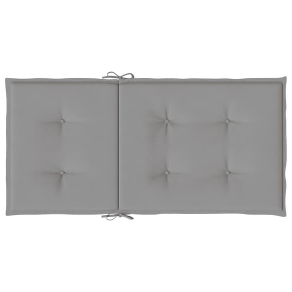 vidaXL Trädgårdsdynor, 2 st, Grå, 100x50x3 cm