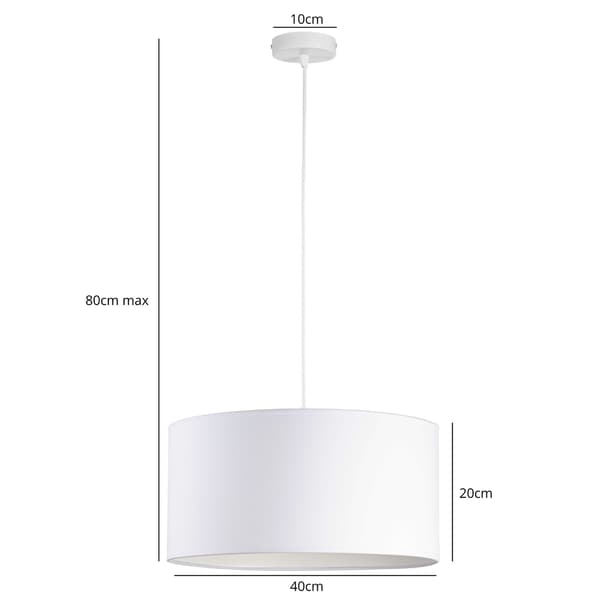 Tornado BAD1 lampa vit