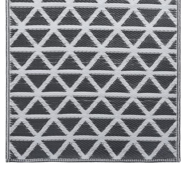 vidaXL Utomhusmatta, svart, 190x290 cm, PP