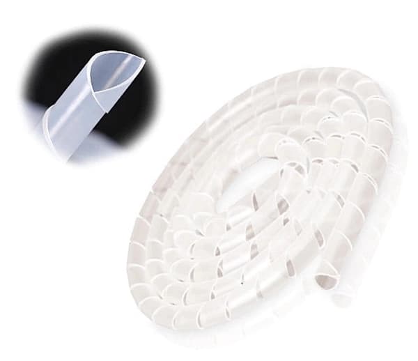 Kabelorganiserare Spiralslang 12 - 70mm 10M Transparent