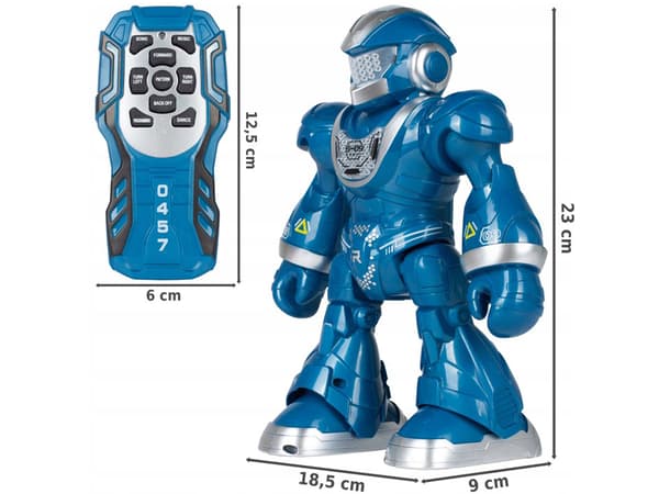 Fjärrstyrd robot går, dansar, interaktiv, ljusar, sjunger
