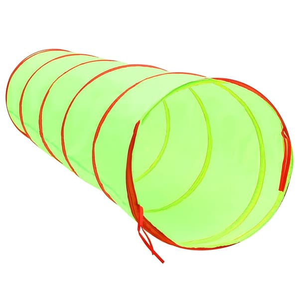 vidaXL legetunnel til børn 250 bolde grøn 175 cm polyester