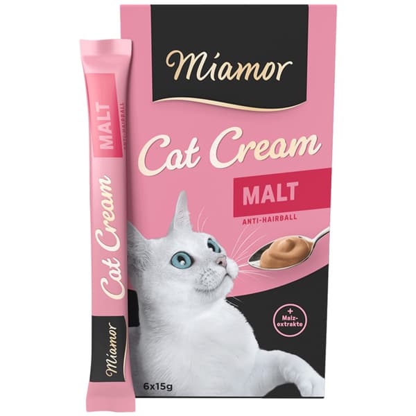 Miamor Cat Cream Malt - krämiga pastejer för katter 6x90g