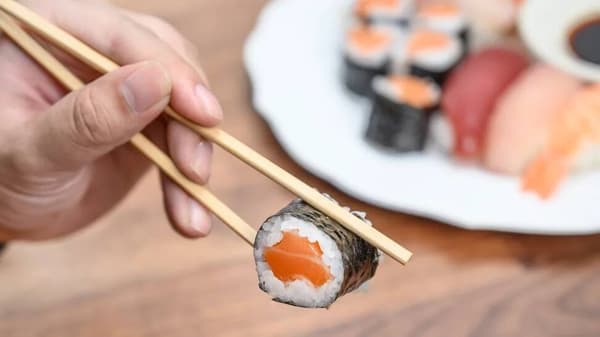 Bambus spisepinde til sushi 4,5 mm x 21 cm - 100 stk.