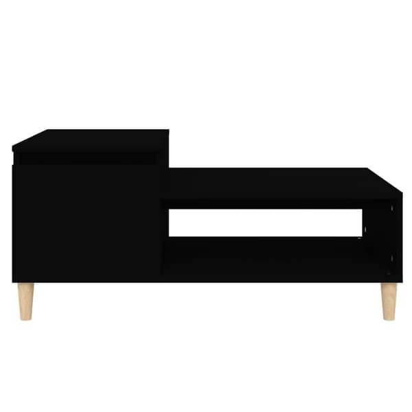vidaXL sofabord, sort 100x50x45 cm, træbaseret materiale