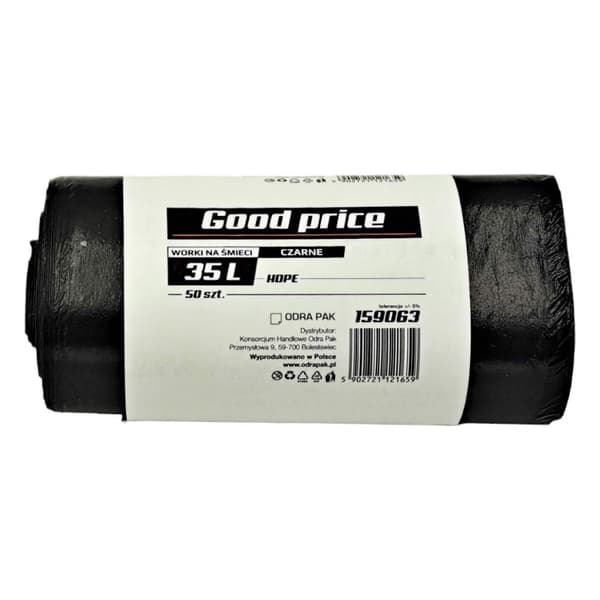 Sopsäckar 35L svarta HD 50 st
