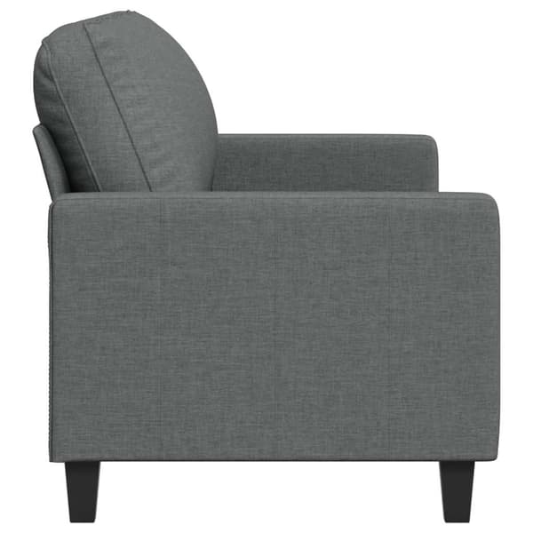 vidaXL 3-sitssoffa, mörkgrå, 180 cm, klädd i tyg