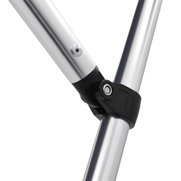 vidaXL Bimini-top til både, 4 stævner, sort, 243x244x137 cm