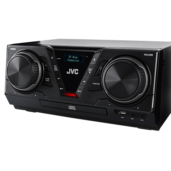 JVC Mini HiFi-system MX-E325B-DAB 100 W Bluetooth 5.3 DAB+ CD USB Svart