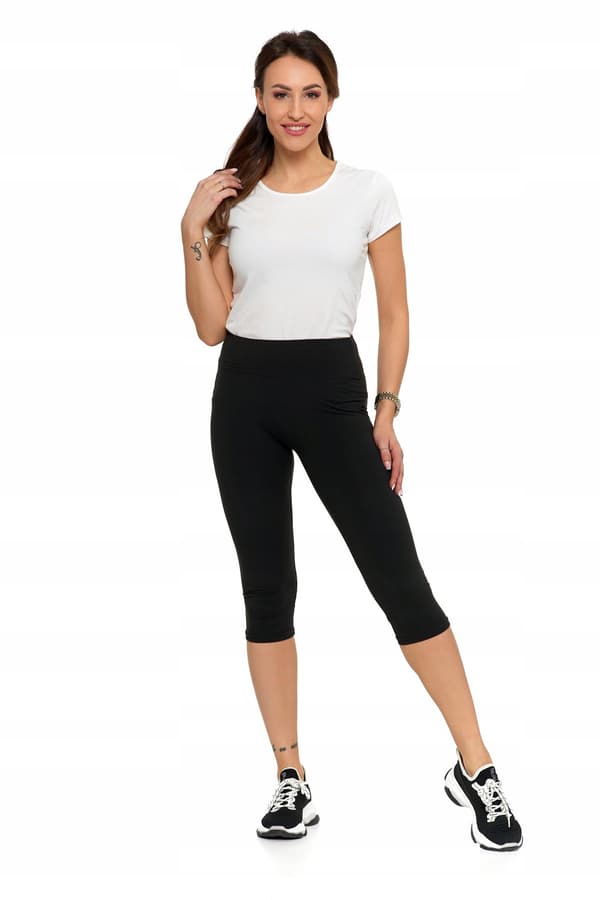 Moraj damesportleggings 3/4 Classic Fit Peach Touch sort S/M
