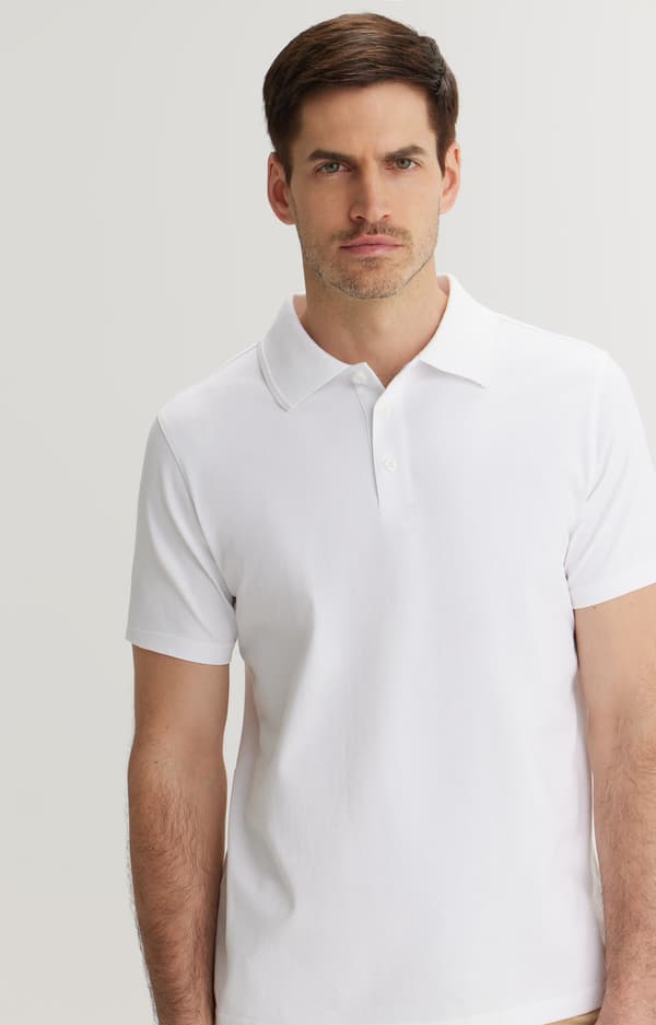 Hvid poloshirt XXL