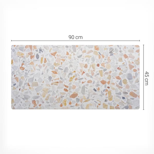 Antislip skrivebordsmåtte med stenmosaikkgrafik 90x45 cm
