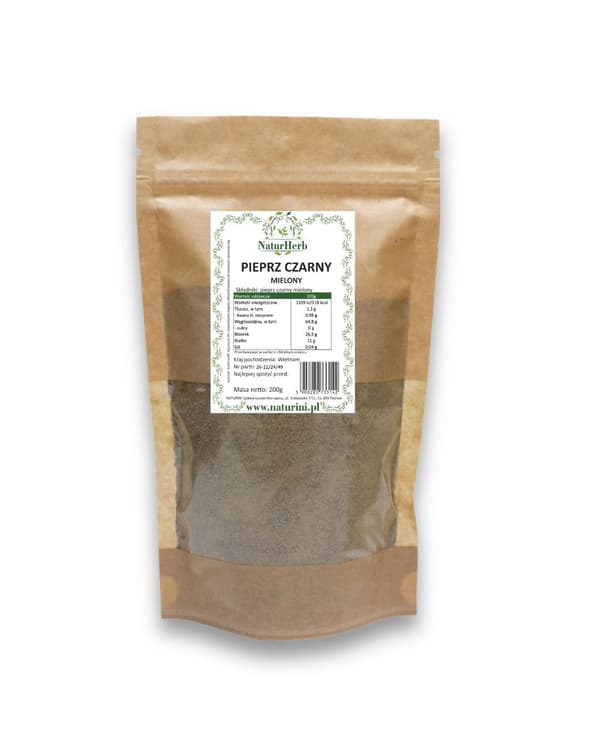 PREMIUM sort peber 200 g Naturini