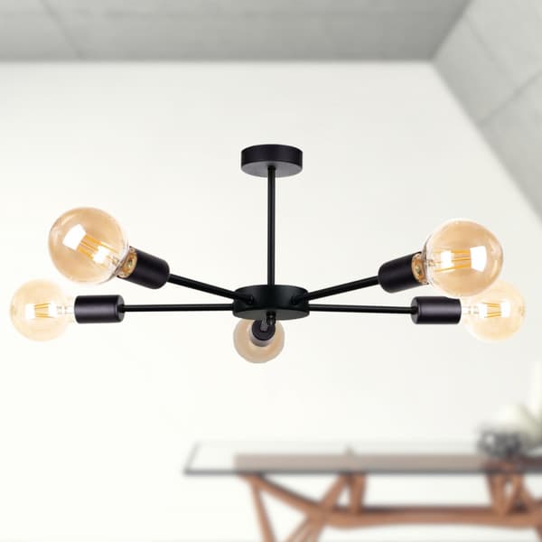 Loftlampe 5xE27 SUN SORT