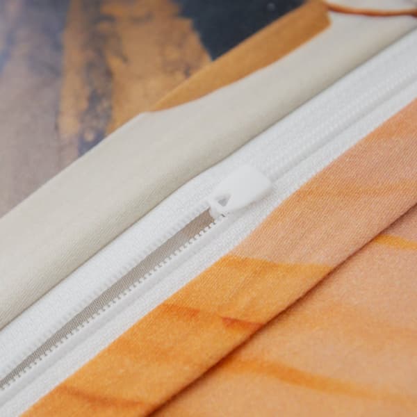 Sengesæt 220x200 BOMULD SATIN digitalprint blå sommerfugle