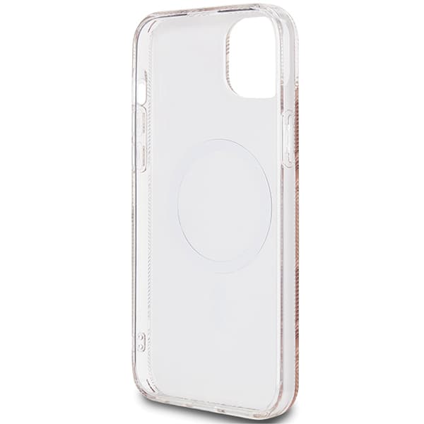 Guess IML GCube MagSafe-etui til iPhone 15 Plus, brun