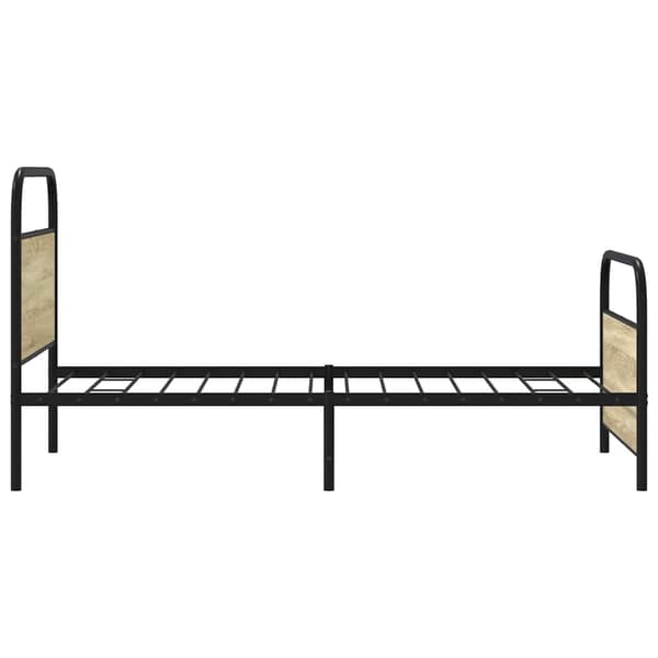 vidaXL Seng uden madras, 100x200 cm, Sonoma Oak